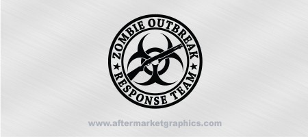 Zombie Outbreak Response Team Shotgun Biohazard Decal